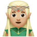 🧝🏼‍♂️ man elf: medium-light skin tone display on Apple